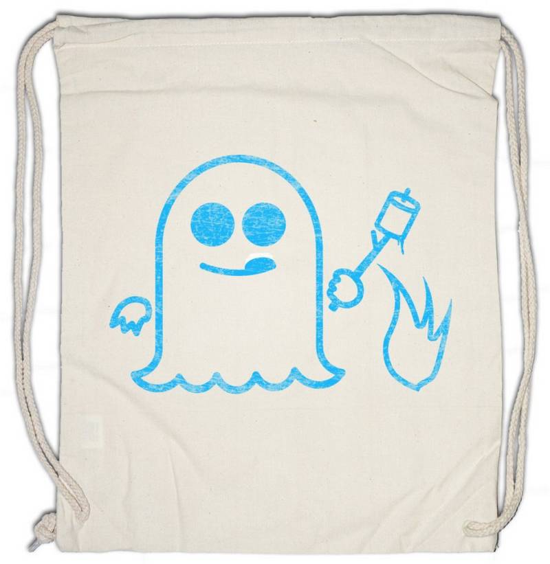 Urban Backwoods Turnbeutel S BBQ Turnbeutel Spectre Barbecue Geist Ghost Grillen Grill Fun (1-tlg), Camping Feuer Lagerfeuer Zelten von Urban Backwoods