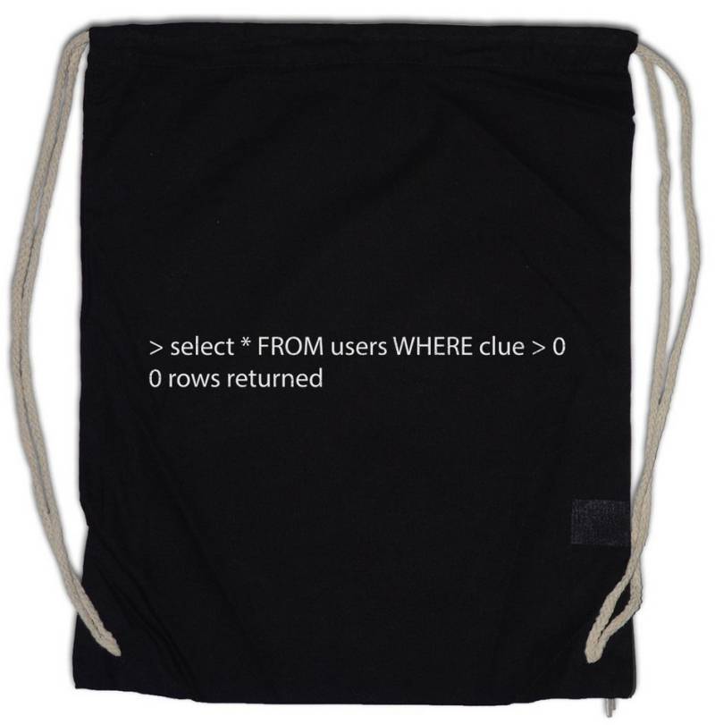 Urban Backwoods Turnbeutel SQL Loser Frustrations Turnbeutel Informatiker Computer PC IT Lead (1-tlg), Programmierer Syntax Error HTML von Urban Backwoods