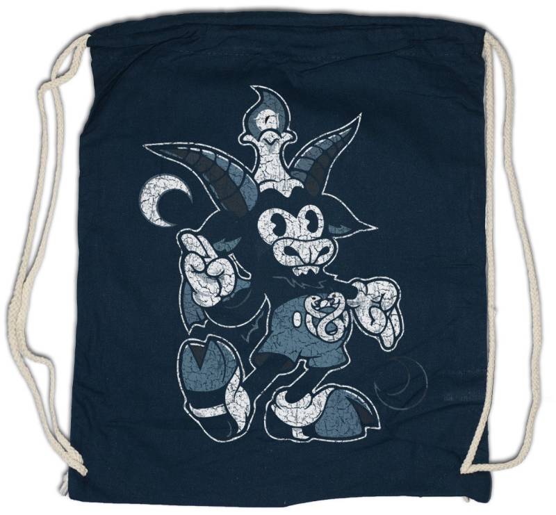 Urban Backwoods Turnbeutel Satanic Goat Turnbeutel Friendship Temporary Hell Yeah Teufel Skull (1-tlg), Schädel Devil Satan Satanismus von Urban Backwoods