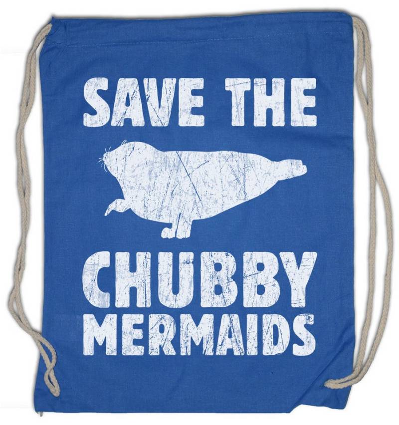 Urban Backwoods Turnbeutel Save The Chubby Mermaids Turnbeutel Dick Dicker Stolz Übergewicht (1-tlg), Chubby Pride Fat Large von Urban Backwoods