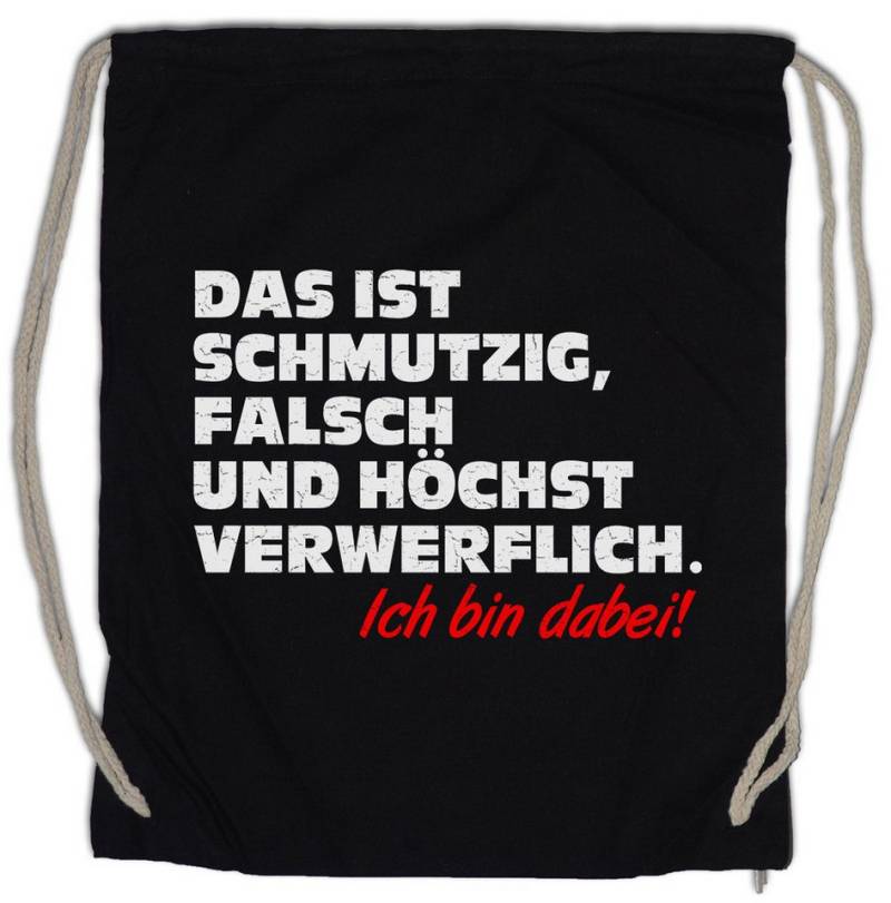 Urban Backwoods Turnbeutel Schmutzig Falsch Verwerflich Turnbeutel Schmutz Dreck Clown Joke Spaß (1-tlg), Comedy Geschenk Fun von Urban Backwoods