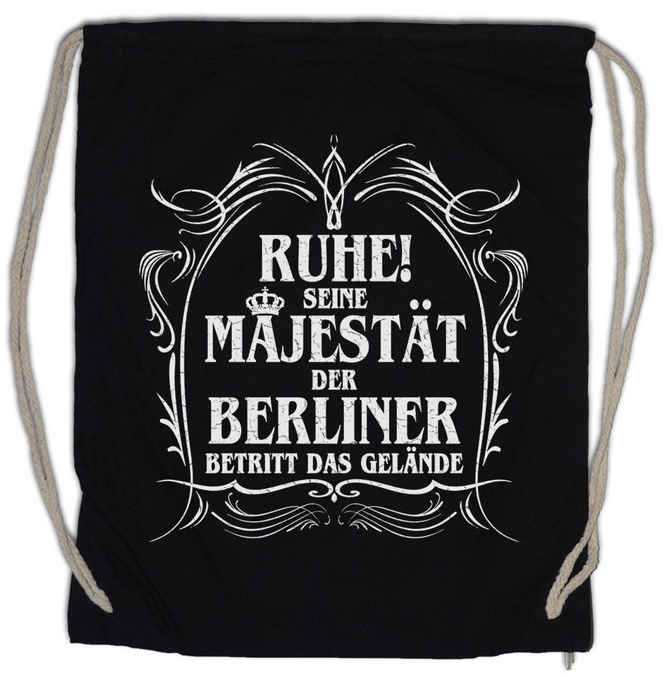 Urban Backwoods Turnbeutel Seine Majestät Der Berliner Turnbeutel Spree Bär Techno DDR Wappen (1-tlg), Fahne Osten Hauptstadt Berlin von Urban Backwoods