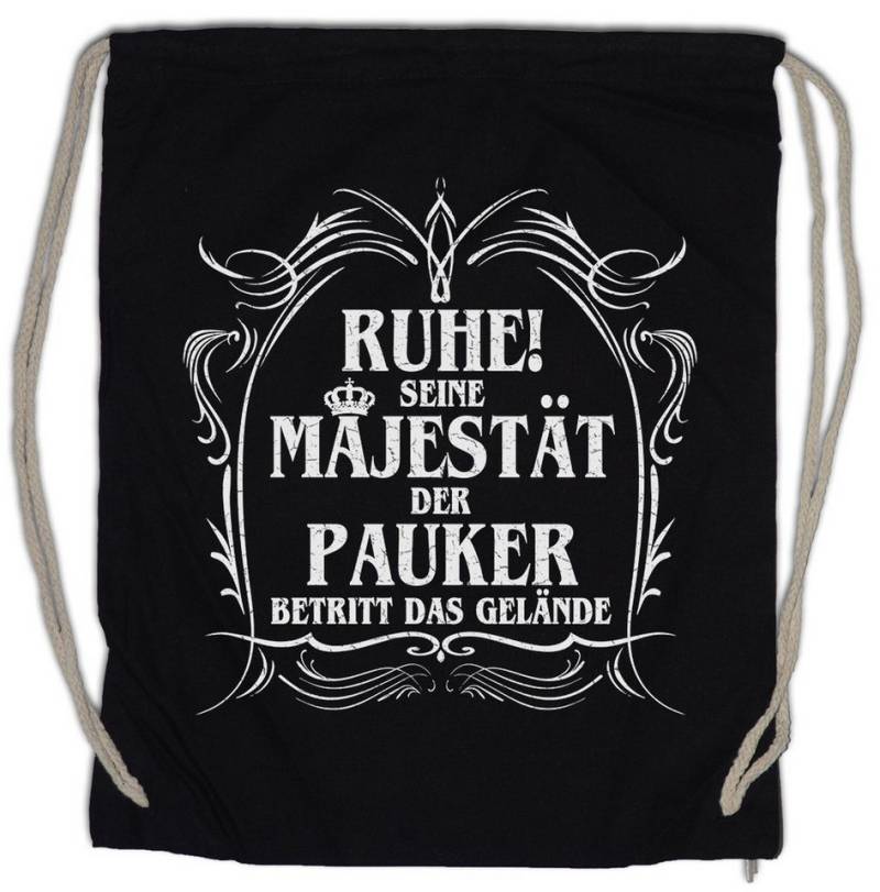 Urban Backwoods Turnbeutel Seine Majestät Der Pauker Turnbeutel Pauke Trommel Orchester (1-tlg), Volksmusik Musik Kapelle Klassik von Urban Backwoods
