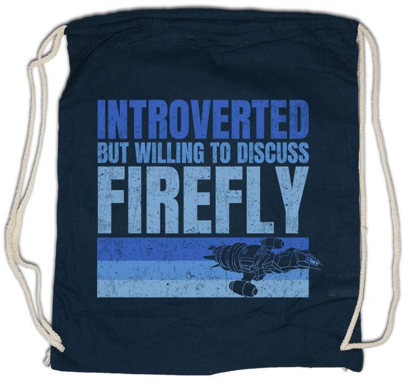Urban Backwoods Turnbeutel Serenity Introverted Turnbeutel Sci-Fi Raumschiff Firefly Firefly Logo (1-tlg), Blue TV Sun Series von Urban Backwoods