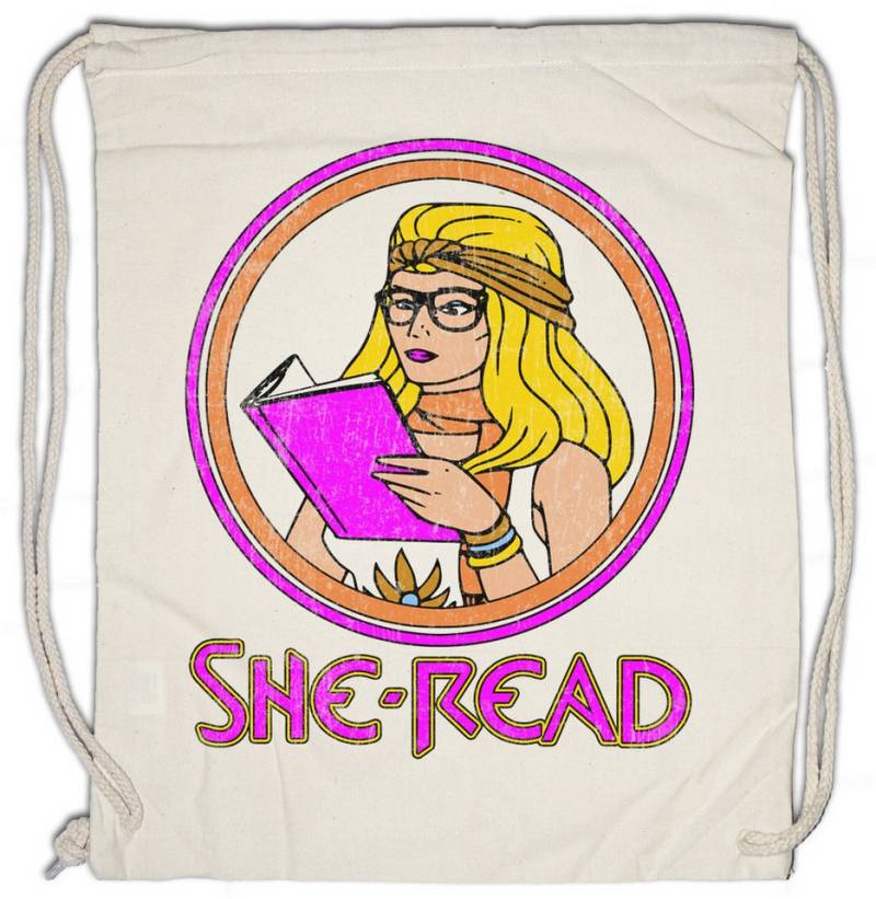 Urban Backwoods Turnbeutel She Reads Turnbeutel He Universe Ra Retro Eighties Man Sword Power (1-tlg), Grayskull Masters Cartoon Retro von Urban Backwoods