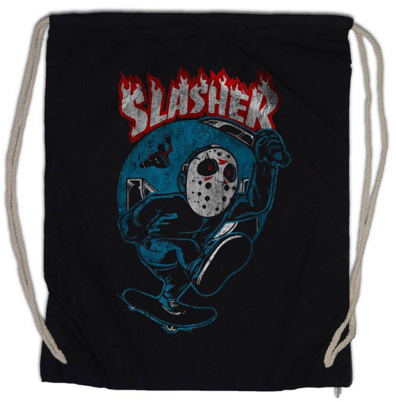 Urban Backwoods Turnbeutel Skate Slasher Turnbeutel Friday Machete 13th Jason Blood Halloween (1-tlg), Thrasher Freitag Vorhees Messer von Urban Backwoods