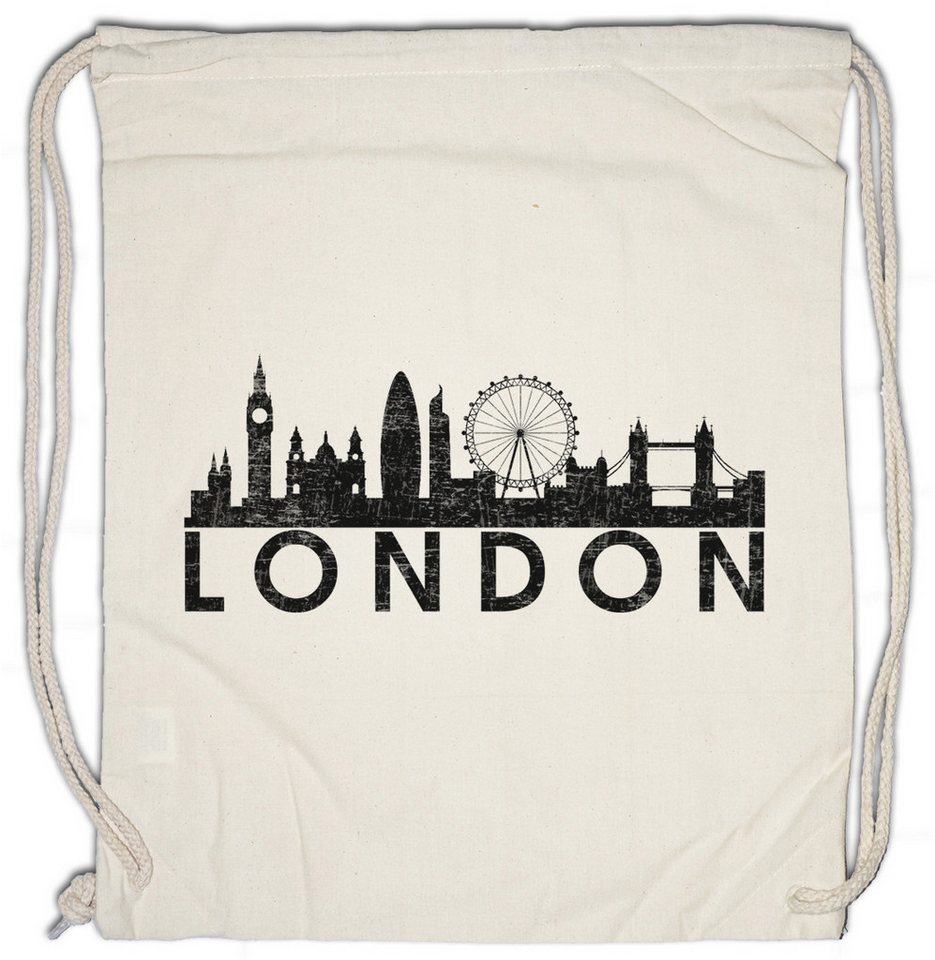 Urban Backwoods Turnbeutel Skyline London Turnbeutel Stadt City Fun England Großbritannien Great (1-tlg), Britain United Kingdom von Urban Backwoods