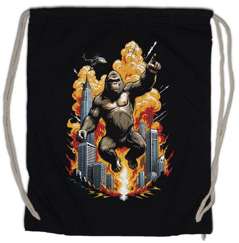 Urban Backwoods Turnbeutel Skyscraper Kong Turnbeutel Ape Affe Japan Insel King Kaiju Giant (1-tlg), Monster Movie Film Godzilla von Urban Backwoods
