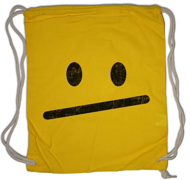 Urban Backwoods Turnbeutel Smile Meh Turnbeutel Stick Figure Strichmännchen Admin IT PC Nerd Geek (1-tlg), Gamer Gaming Internet Computer von Urban Backwoods