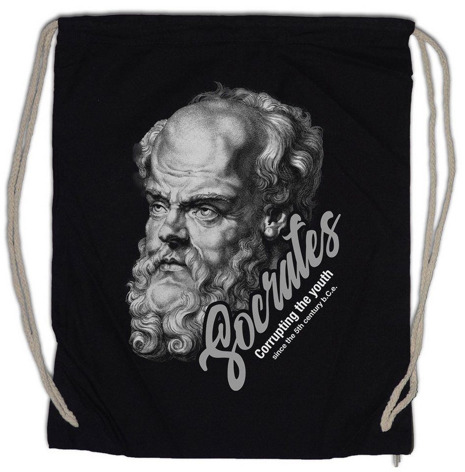 Urban Backwoods Turnbeutel Socrates Corrupting The Youth B Turnbeutel Sokrates Philosoh Platon (1-tlg), Athen Sophismus Apologie Griechenland von Urban Backwoods