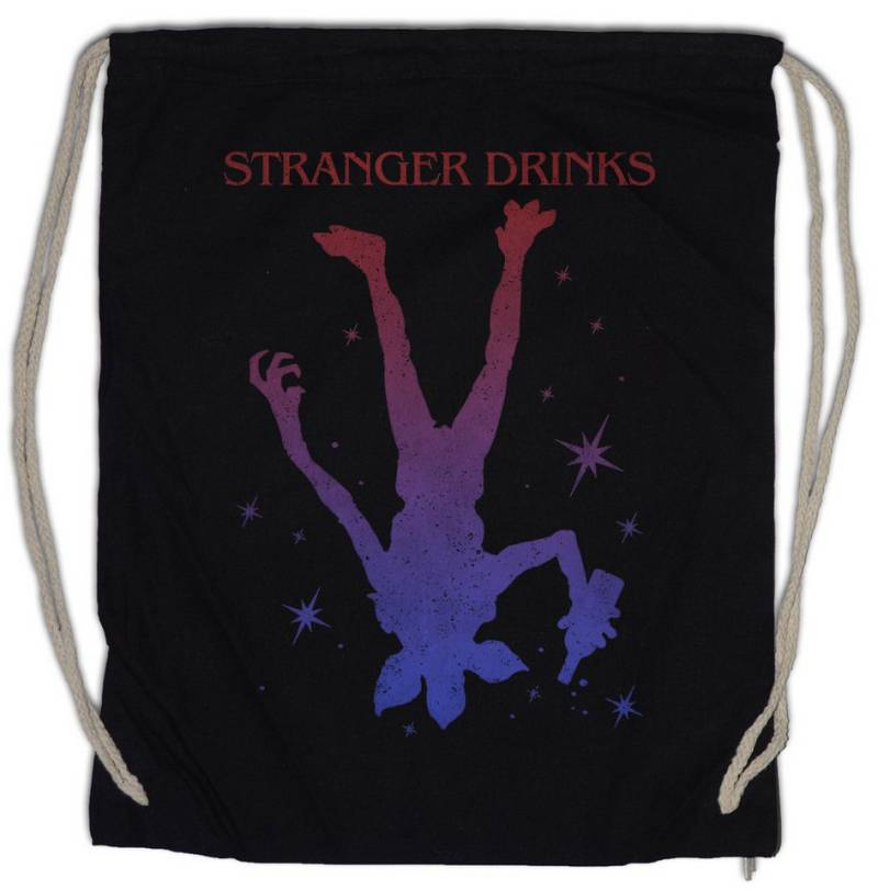 Urban Backwoods Turnbeutel Stranger Drinks Turnbeutel Besoffen Karneval Fasching Kostüm (1-tlg), Verkleidung Alkohol Party Bier von Urban Backwoods