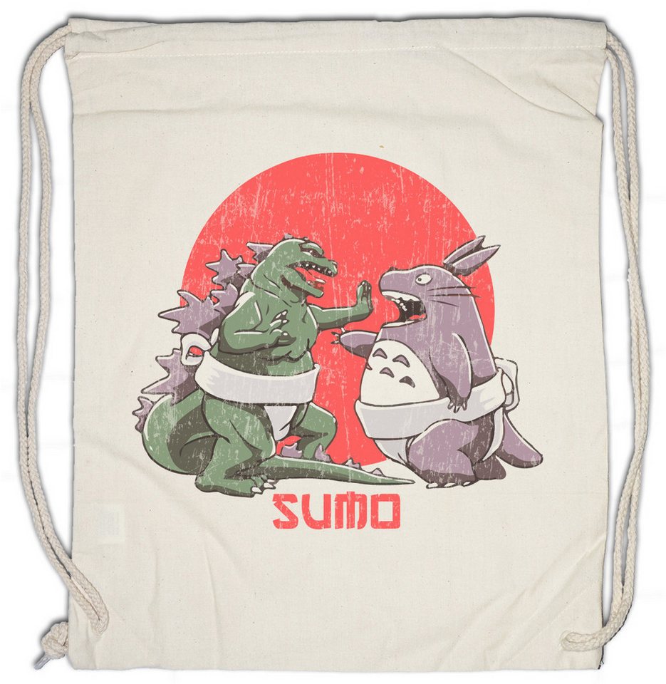 Urban Backwoods Turnbeutel Sumo Monsters Turnbeutel Geek Nerd Sumo Ringer Wrestler Gojira Nippon (1-tlg), Godzilla Japan Kaiju Monsterverse von Urban Backwoods