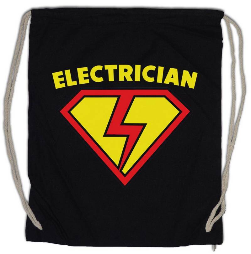 Urban Backwoods Turnbeutel Super Electrician Turnbeutel Elektriker Volt Strom Geselle Lehre Man (1-tlg), Meister Beruf Zunft Handwerk von Urban Backwoods