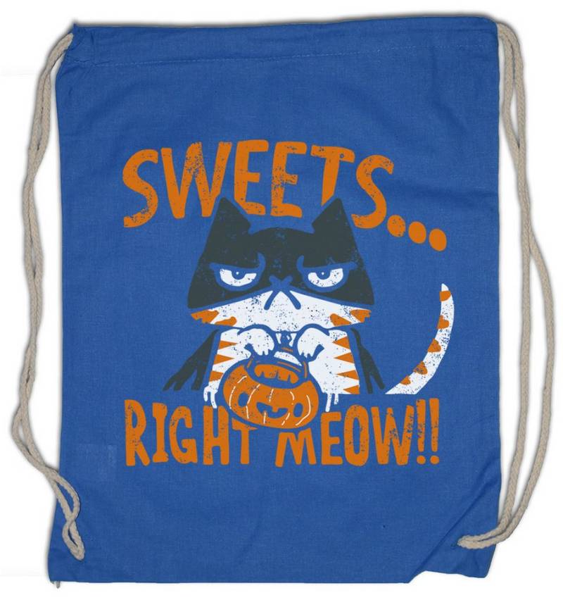 Urban Backwoods Turnbeutel Sweets Right Meow Turnbeutel Halloween Witch Hexe Katze Cat Kater (1-tlg), Kitty Trick Or Treat von Urban Backwoods