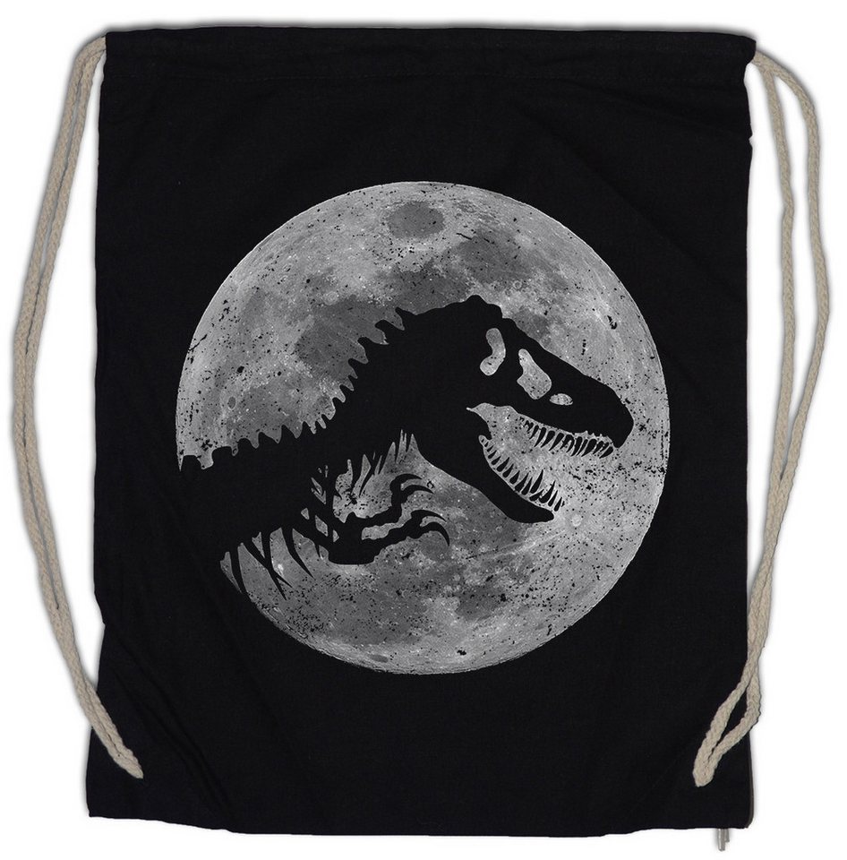 Urban Backwoods Turnbeutel T-Rex Moon Turnbeutel Mond Skeleton Dinosaur Dinosaurier Tyrannosaurus (1-tlg), Rex Skelett Mondschein Jurrasic von Urban Backwoods