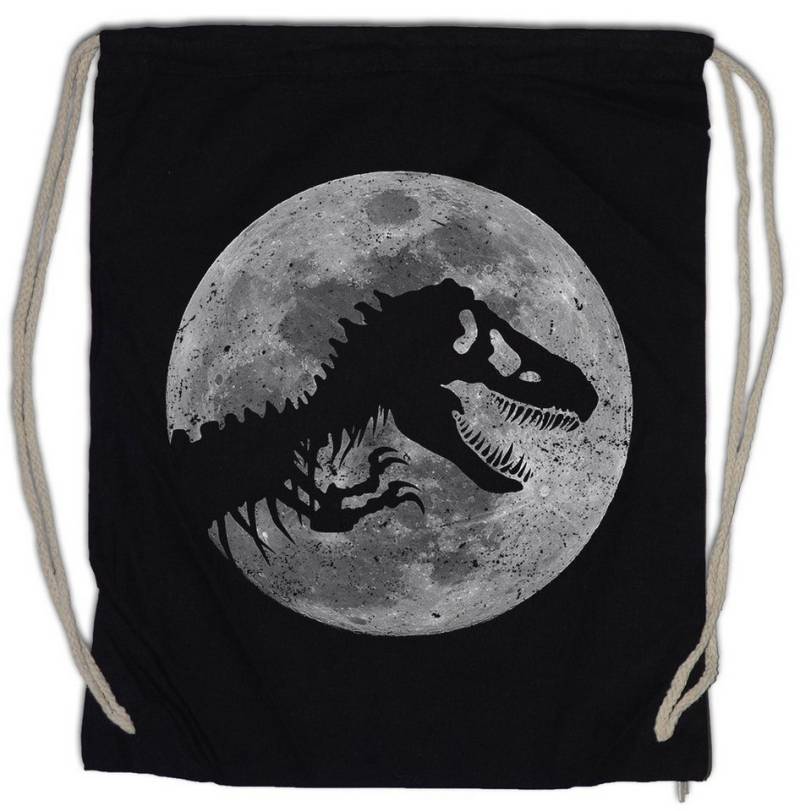 Urban Backwoods Turnbeutel T-Rex Moon Turnbeutel Mond Skeleton Dinosaur Dinosaurier Tyrannosaurus (1-tlg), Rex Skelett Mondschein Jurrasic von Urban Backwoods