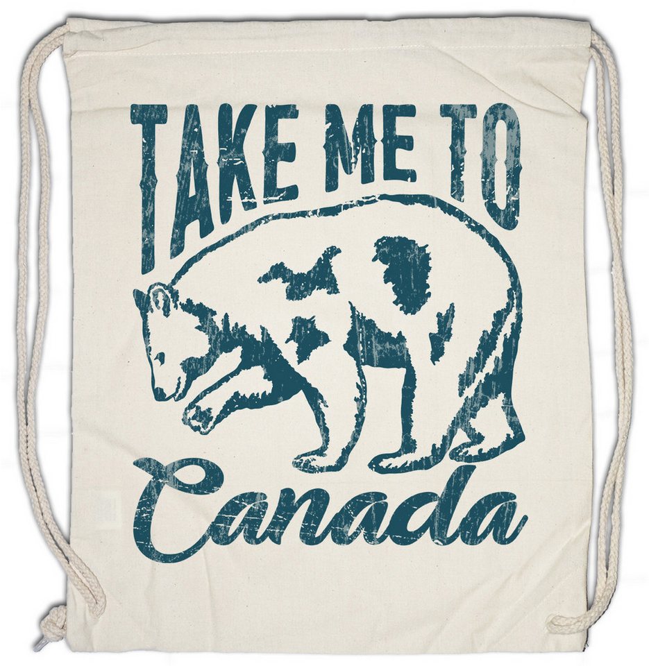 Urban Backwoods Turnbeutel Take Me To Canada Turnbeutel Kanada Ahornblatt Fahne Flagge Maple Leaf (1-tlg), Ontario Wildlife von Urban Backwoods
