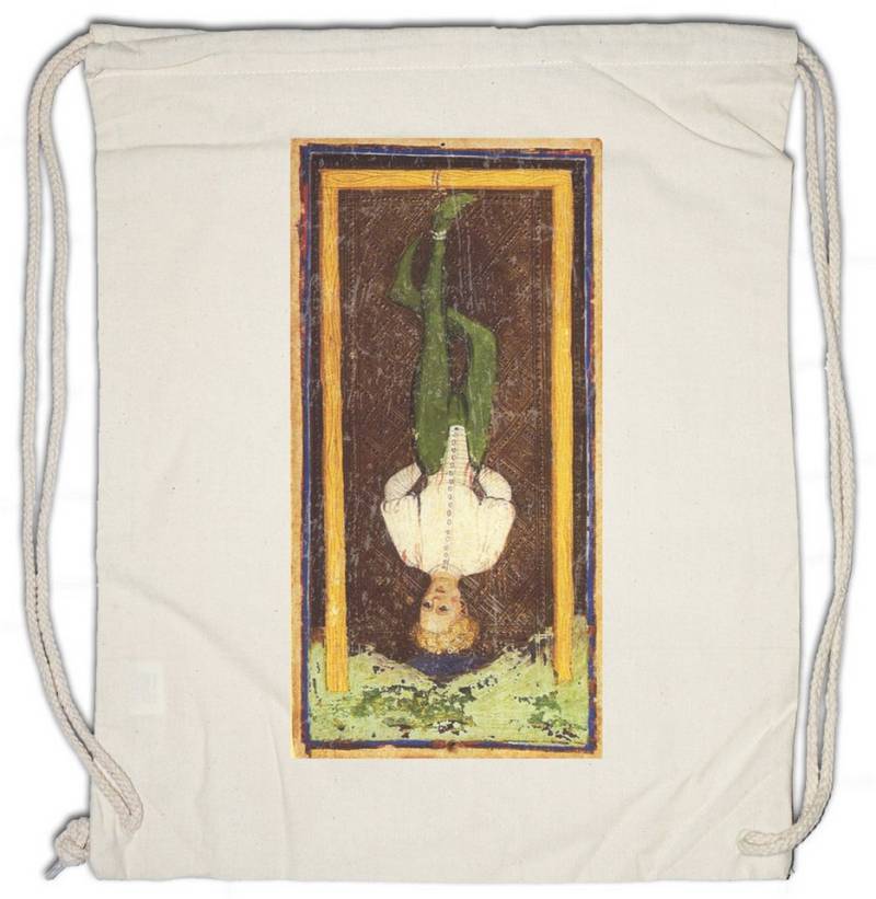 Urban Backwoods Turnbeutel Tarot Arcanum Hanged Man Turnbeutel Karte Karten Card Voddoo Der (1-tlg), Gehängte Hängende Mann Black von Urban Backwoods