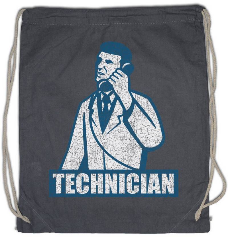 Urban Backwoods Turnbeutel Technician Turnbeutel Techniker Elektriker Meister Beruf Handwerk (1-tlg), Elektroniker ElektroIngenieur Elektrik Strom von Urban Backwoods