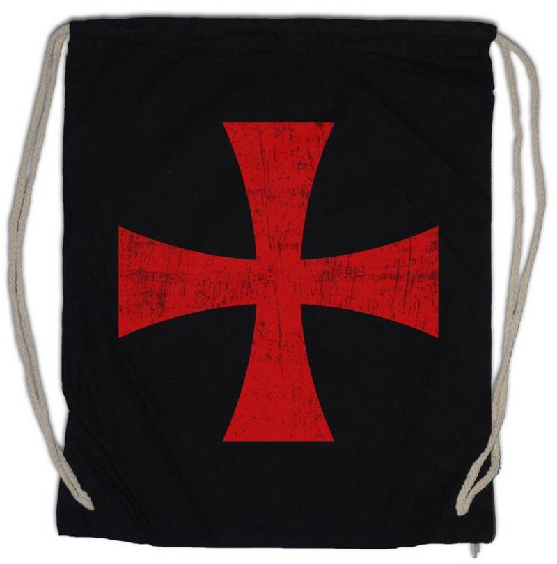 Urban Backwoods Turnbeutel Templar Cross I Turnbeutel Rotes Templer Orden Kreuz Templerorden Ordo (1-tlg), Tempelritter Gral Kreuzzüge von Urban Backwoods