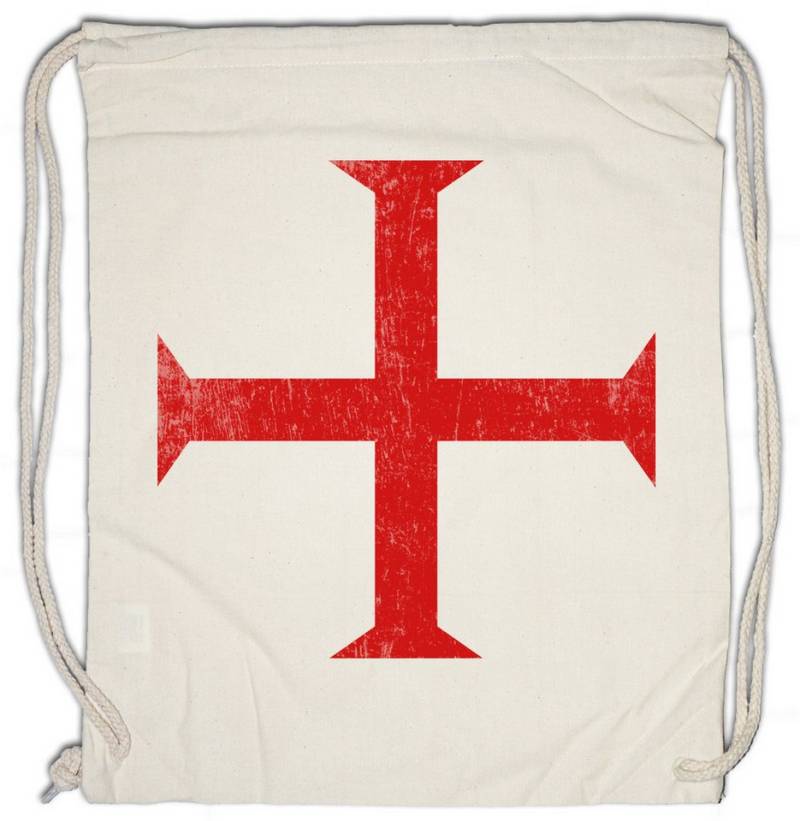 Urban Backwoods Turnbeutel Templar Cross II Turnbeutel Rotes Templer Orden Kreuz Templerorden (1-tlg), Ordo Red Ritter Tempelritter von Urban Backwoods