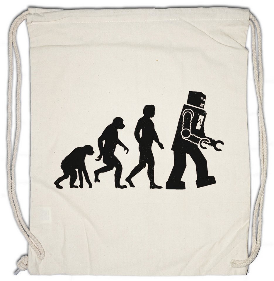 Urban Backwoods Turnbeutel The Big White Robot Evolution Turnbeutel Bang Sheldon Roboter TBBT (1-tlg), Theory Nerd Cooper TV von Urban Backwoods