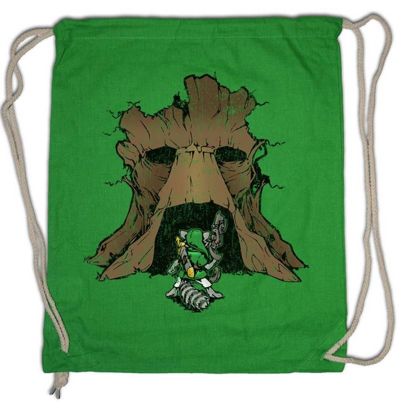 Urban Backwoods Turnbeutel The Legend Of Groot Turnbeutel Guardians Gaming Triforce Link Of Gamer (1-tlg), Zelda Geek Galaxy Tree von Urban Backwoods