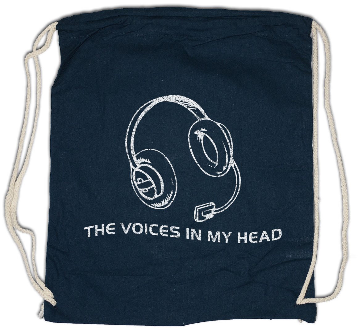 Urban Backwoods Turnbeutel The Voices In My Head Turnbeutel Music DJ MC Punk Musik Rock Kopfhörer (1-tlg), CB Funker Radio Operator von Urban Backwoods