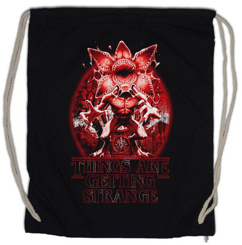 Urban Backwoods Turnbeutel Things Are Getting Strange Turnbeutel Eleven 80s Eighties Stranger (1-tlg), Horror Joyce Jane Kids von Urban Backwoods