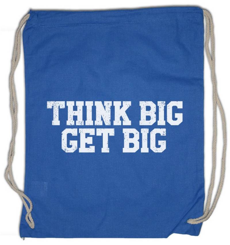 Urban Backwoods Turnbeutel Think Big Get Big Turnbeutel Fitness Body Studio Training Building (1-tlg), Curls Hard No Pain von Urban Backwoods