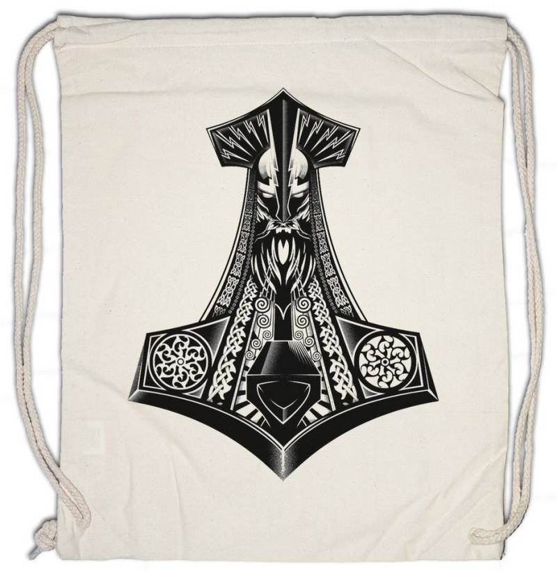 Urban Backwoods Turnbeutel Thor's Hammer I Turnbeutel Mjölnir Walhalla Odhin Wotan Wikinger (1-tlg), Vikings Thor Loki Midgard von Urban Backwoods