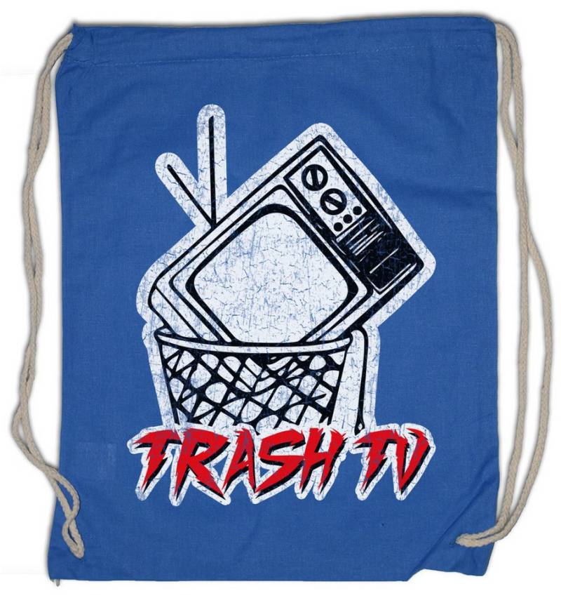 Urban Backwoods Turnbeutel Trash TV Turnbeutel Fernsehen Kritik Television Anti Binge Viewing (1-tlg), Klatsch Promi Medien Media von Urban Backwoods