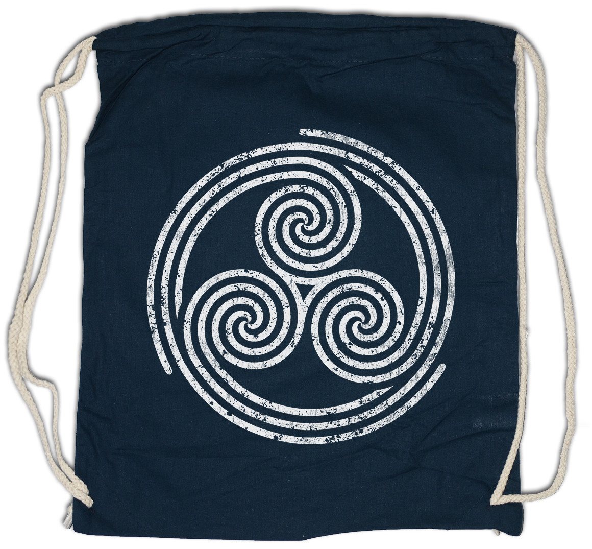 Urban Backwoods Turnbeutel Triskelion Symbol II Turnbeutel Nordic Celtic Kelten Knoten Vikings (1-tlg), LARP Thor Wikinger von Urban Backwoods