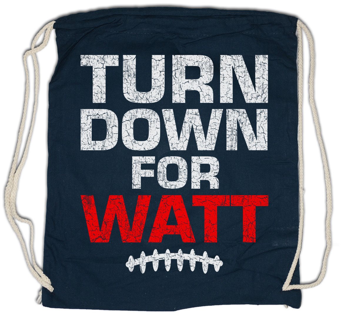 Urban Backwoods Turnbeutel Turn Down For Watt Turnbeutel J.J. American What Defensive End (1-tlg), Football Spieler Player Game von Urban Backwoods