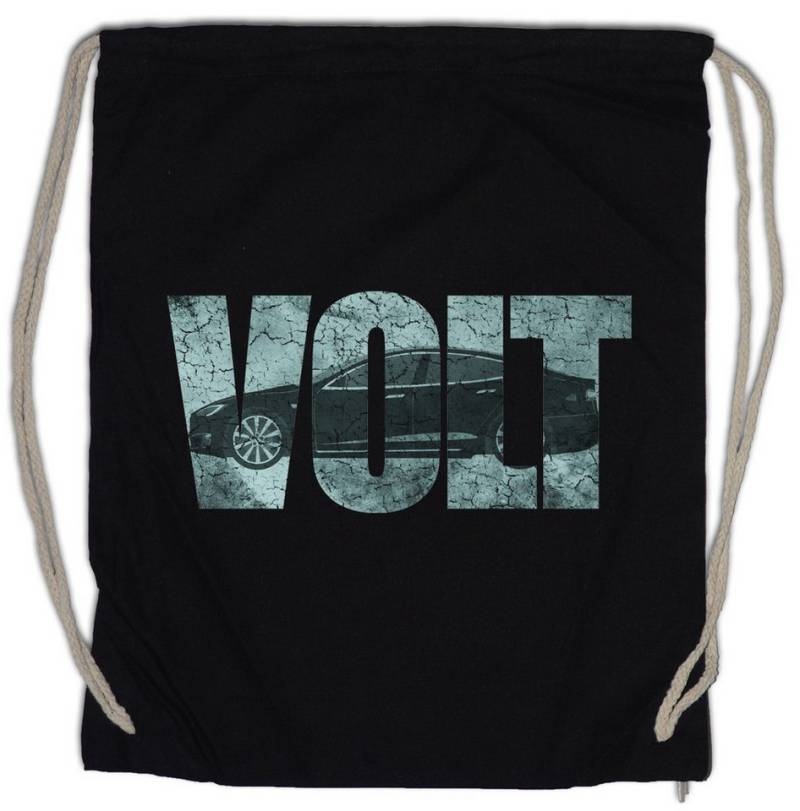 Urban Backwoods Turnbeutel V Car Turnbeutel Elektroauto Fun BEV PHEV Plug In Plug-In Elektro Auto (1-tlg), Battery Akku E-Auto E-Mobil von Urban Backwoods