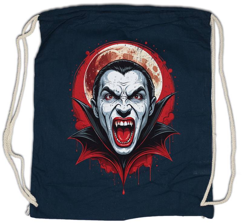 Urban Backwoods Turnbeutel Vampire Moon Turnbeutel Vollmond Vampir Dracula Blood Vlad Full Blut (1-tlg), Bat Batcave Gothic Moon von Urban Backwoods