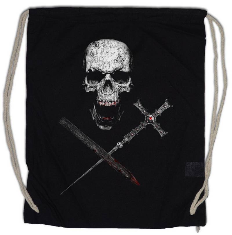 Urban Backwoods Turnbeutel Vampire Skull Turnbeutel Vampir Blut True Gebiss Zähne Dracula Biss (1-tlg), Bite Blood Teeth Jaws von Urban Backwoods