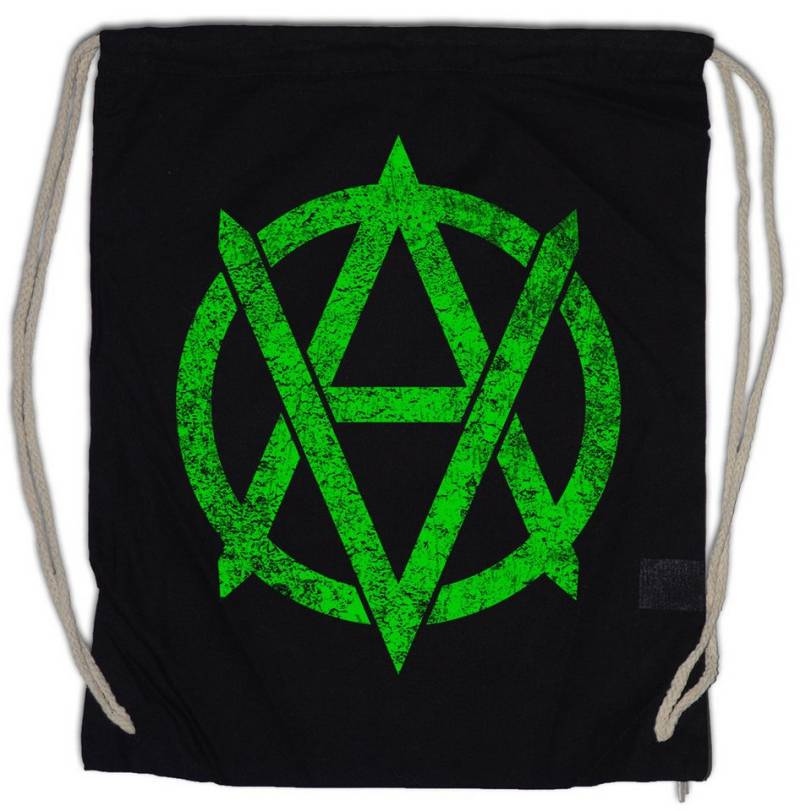 Urban Backwoods Turnbeutel Vegananarchism Symbol Turnbeutel OMG Veganismus Vegetables (1-tlg), Vegetarianism Vegetarian Vegetarisch Vegetarier von Urban Backwoods