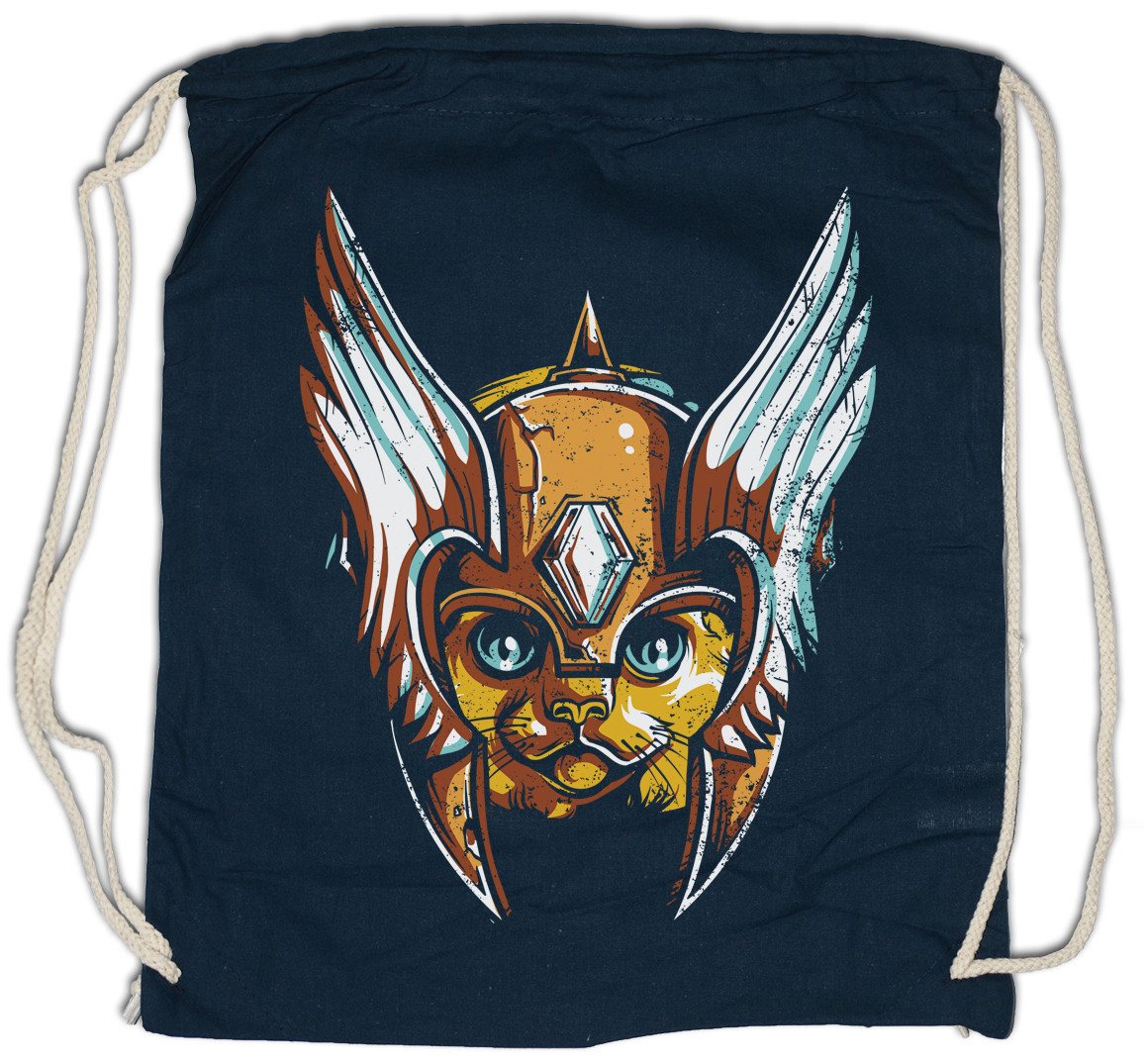 Urban Backwoods Turnbeutel Viking Cat Face Turnbeutel Wikinger Katze Fenris Walhalla Odhin Thor (1-tlg), Loki Midgard Arsen Yggdrasil von Urban Backwoods