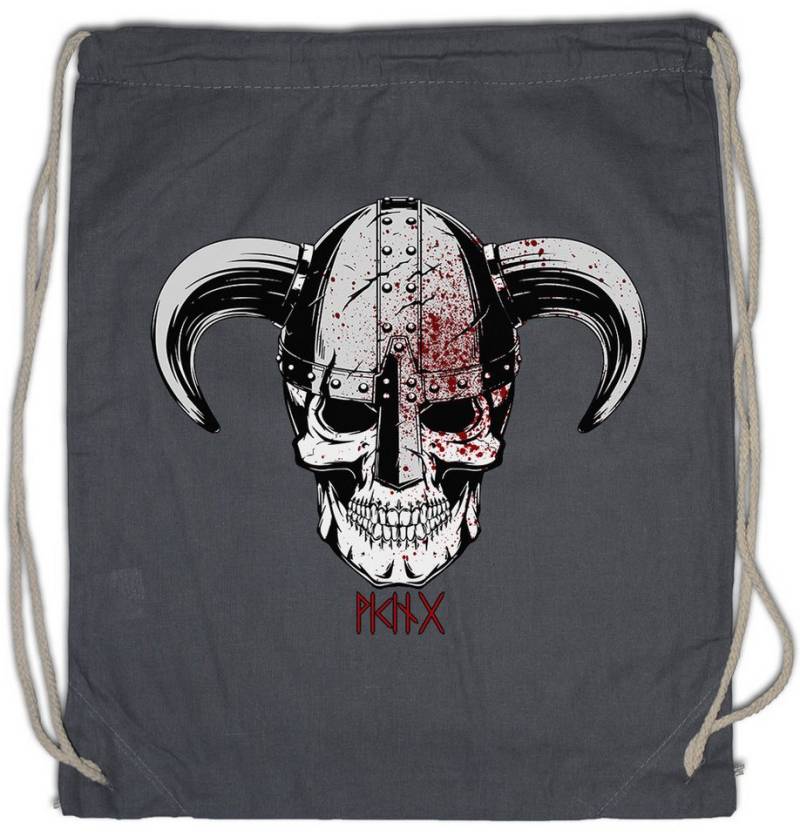 Urban Backwoods Turnbeutel Viking Skull IV Turnbeutel Wikinger Totenkopf Schädel Runen Vikings (1-tlg), Runes Walhalla Odin Thor von Urban Backwoods