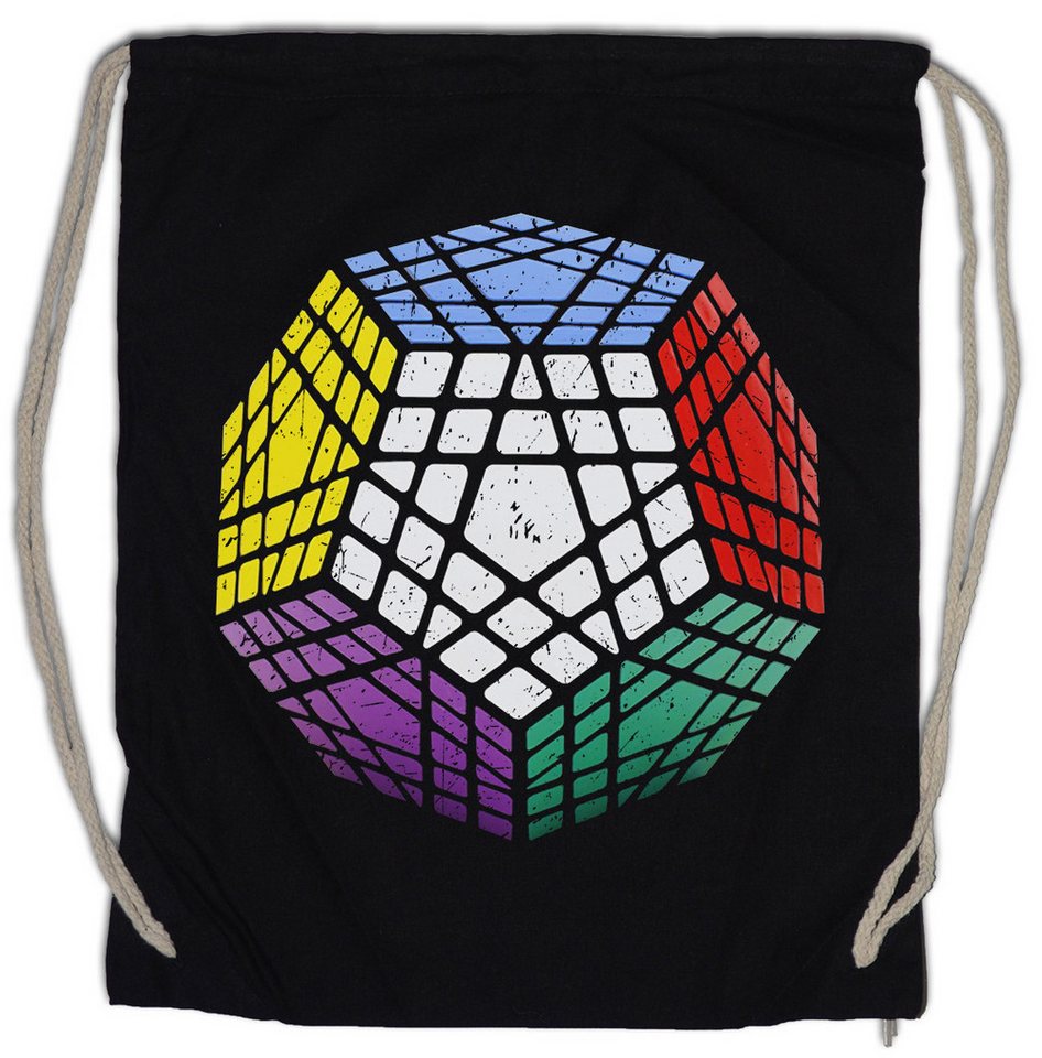 Urban Backwoods Turnbeutel Vintage Megaminx Turnbeutel Cube Zauberwürfel 80s Magic Speed Cubing (1-tlg), Cuber Speedcube Megamix Algorithm von Urban Backwoods