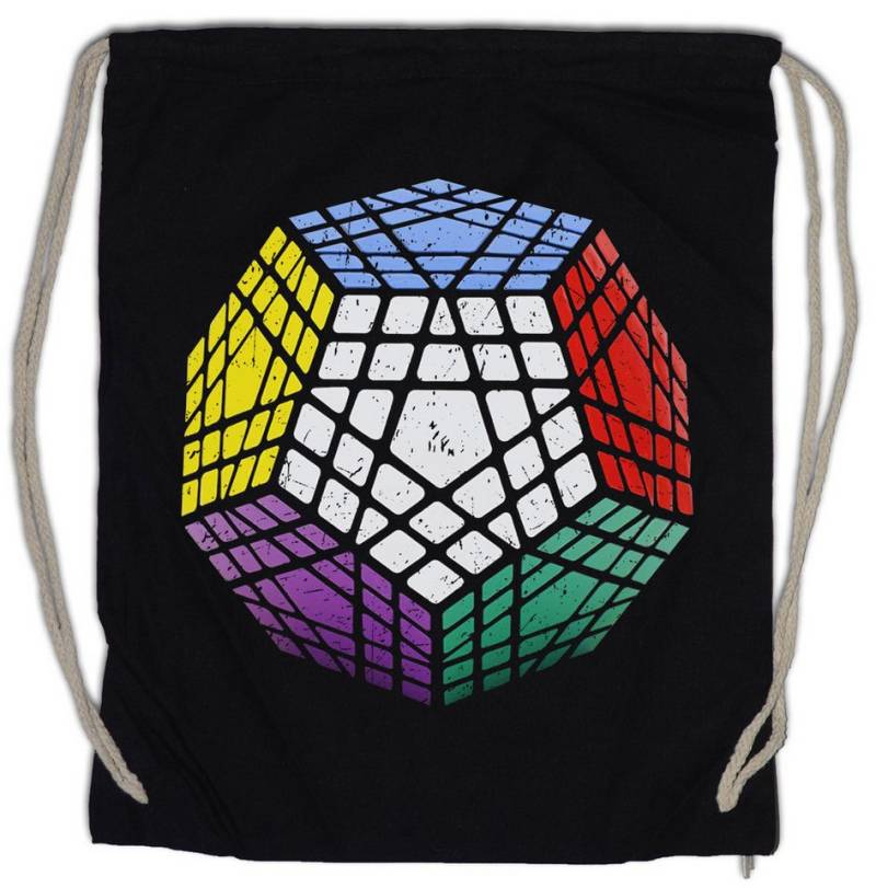 Urban Backwoods Turnbeutel Vintage Megaminx Turnbeutel Cube Zauberwürfel 80s Magic Speed Cubing (1-tlg), Cuber Speedcube Megamix Algorithm von Urban Backwoods