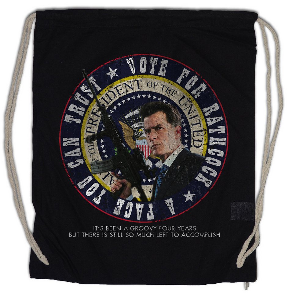 Urban Backwoods Turnbeutel Vote For Rathcock Machete Turnbeutel Symbol Sign Road Machete Movie (1-tlg), Che Guevara Guerilla Kills von Urban Backwoods