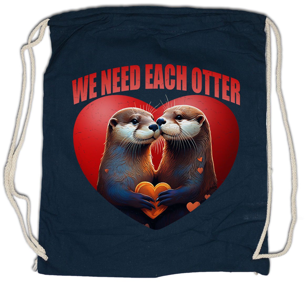 Urban Backwoods Turnbeutel We Need Each Otter Turnbeutel Other Liebe Love Boyfriend Girlfriend (1-tlg), Parr Couple Hochzeit Wedding von Urban Backwoods