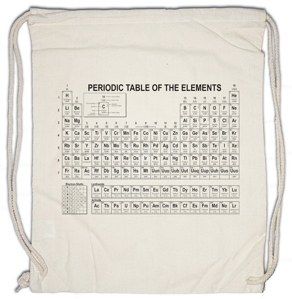 Urban Backwoods Turnbeutel White Br Ba Periodic Table Of The Elements Turnbeutel Heisenberg (1-tlg), Walter Breaking Bad Pinkman von Urban Backwoods