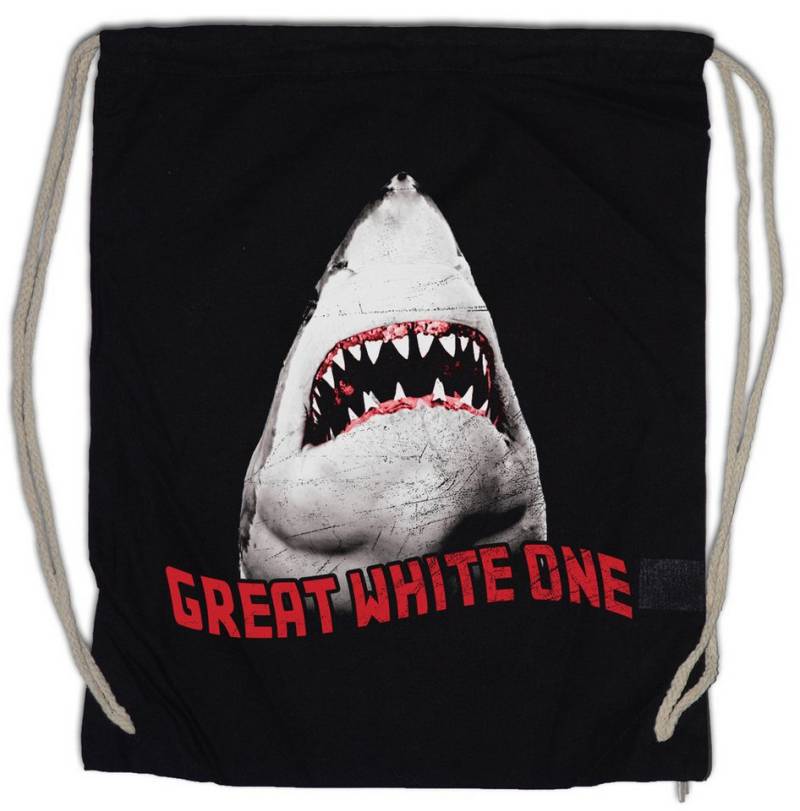 Urban Backwoods Turnbeutel White Shark II Turnbeutel Weißer Hai Jaws Surfer Taucher Weiße Diver (1-tlg), Größen Hawaii Maui Australia von Urban Backwoods