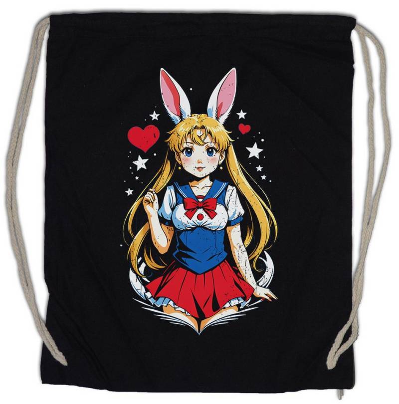Urban Backwoods Turnbeutel Wild Anime Moon Rabbit Turnbeutel Anime Sailor Girl Usagi Tsukino (1-tlg), Princess Serenity Wild Rabbit von Urban Backwoods