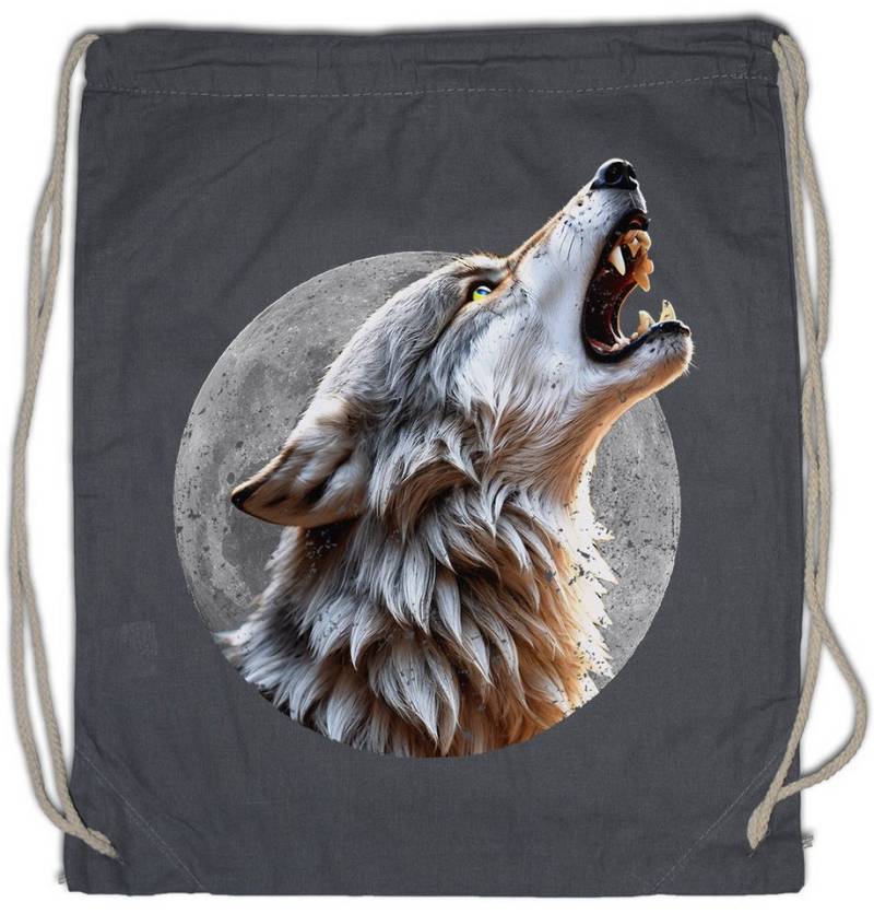 Urban Backwoods Turnbeutel Wolf Full Moon Turnbeutel Mond Wölfe Werwolf Wolves Werewolf Vollmond (1-tlg), Eclipse The Howling Das von Urban Backwoods