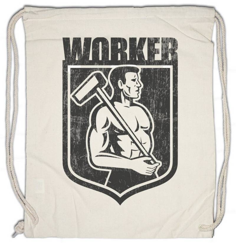 Urban Backwoods Turnbeutel Worker II Turnbeutel Handwerk Handwerker Heimwerker Hausmeister (1-tlg), Repairman DIY Enthusiast Mann von Urban Backwoods