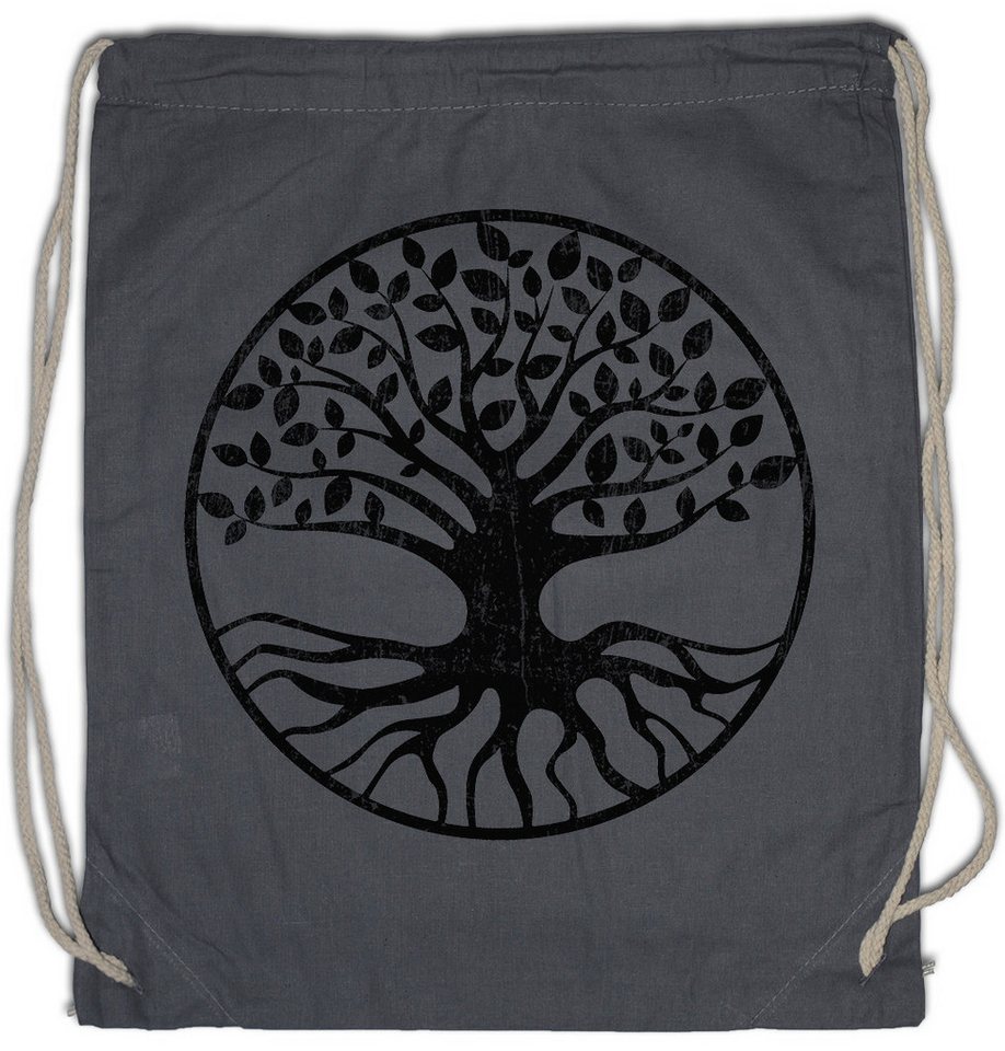 Urban Backwoods Turnbeutel Yggdrasil V Turnbeutel Weltenbaum Arsen Tree of Life Walhall Walhalla (1-tlg), Ravens Odin Thor Mjölnir von Urban Backwoods